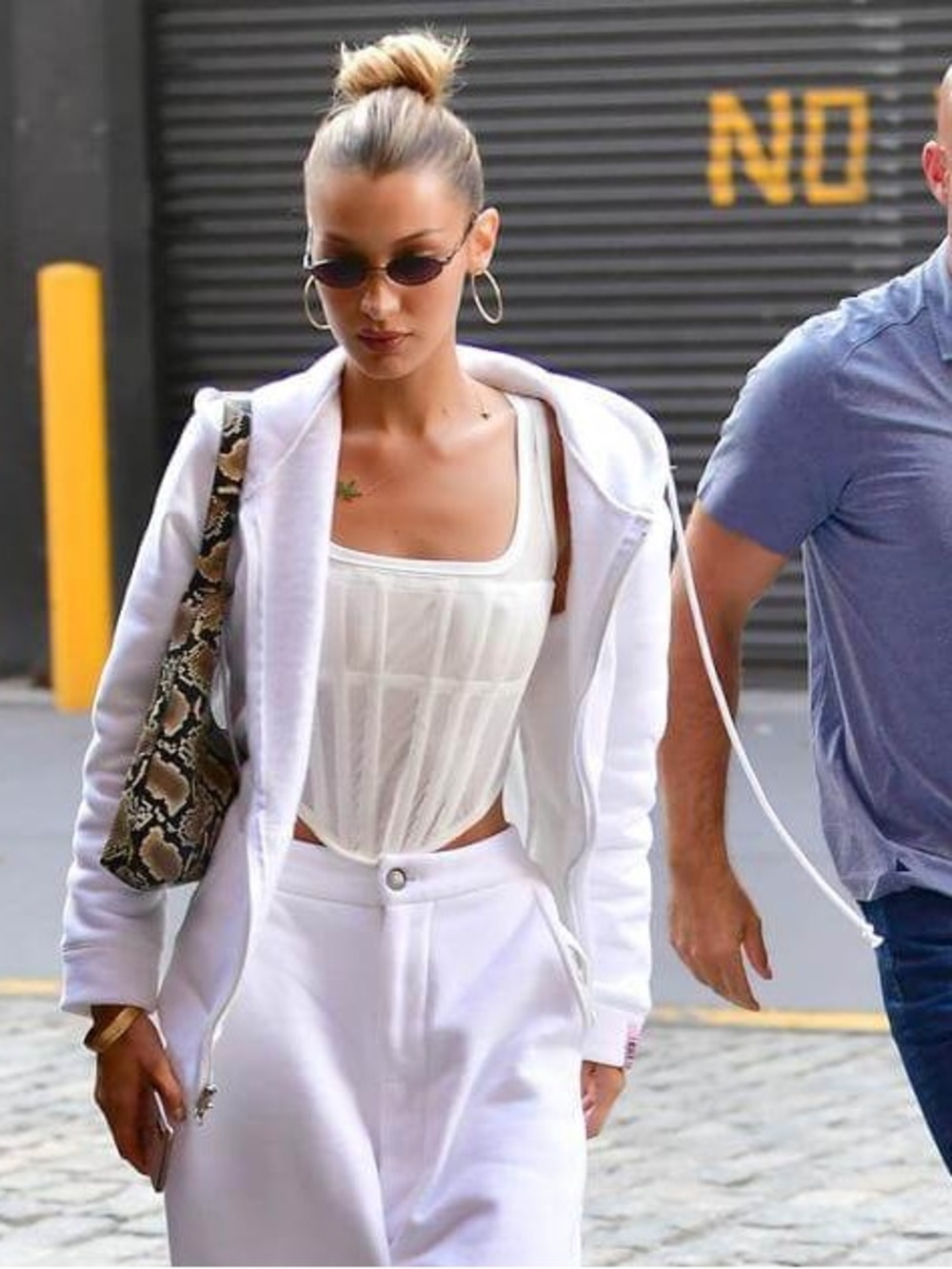 Dion Lee White Cropped Paneled Corset